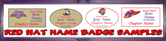 Red Hat Name Badge Sample images
