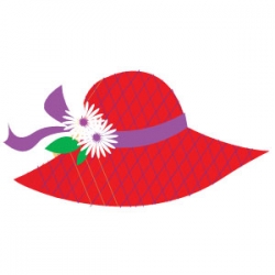 Red Hat with Purple Ribbon artwork 109