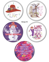 Red HAT Button Set Group 10