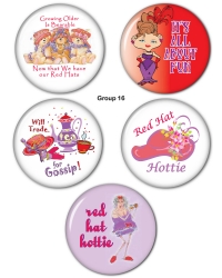 Red HAT Button Set Group 16