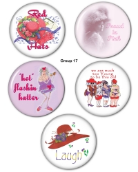 Red HAT Button Set Group 17