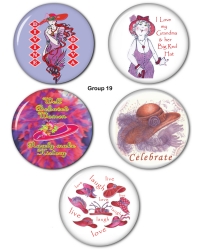 Red HAT Button Set Group 19