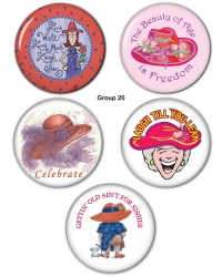 Red HAT Button Set Group 20