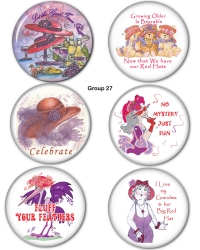 Red HAT Button Set Group 27