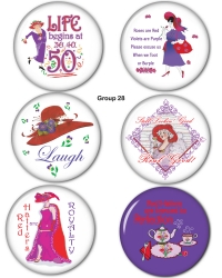 Red HAT Button Set Group 28