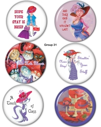 Red HAT Button Set Group 31