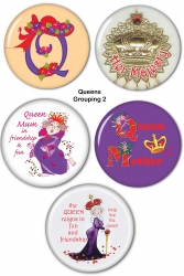 Red HAT Button Set Queen Group 2 