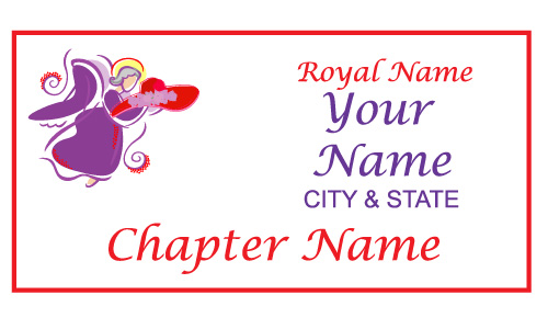 White Rectangle name Badge Artwork 110APD