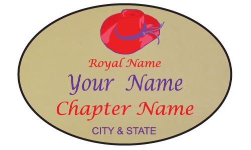 White Rectangle name Badge Artwork 111