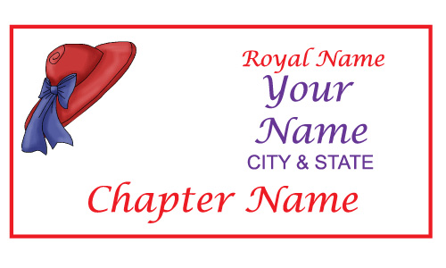 White Rectangle name Badge Artwork 157