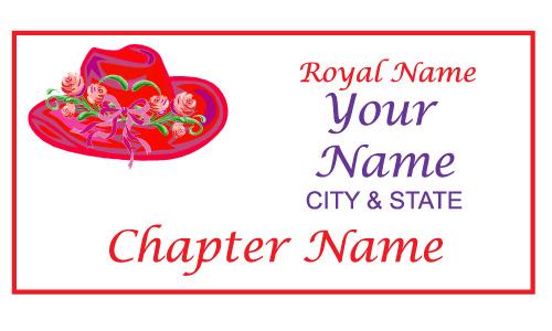 White Rectangle name Badge Artwork 62