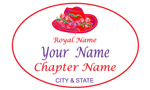 White Oval name Badge Artwork 62