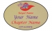 Gold Oval name Badge Artwork 125