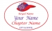 White Oval name Badge Artwork 133