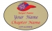 Gold Oval name Badge Artwork 133