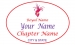 White Oval name Badge Artwork 7