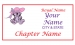 White Rectangle name Badge Artwork 88 Pink