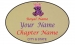 Gold Oval name Badge Artwork 88 w crown