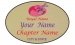 Gold Oval name Badge Artwork 9