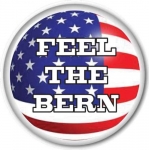 Bernie Sanders "Feel The Bern" campaign button
