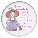 Red Hat Button 439 - Life is Not Measured