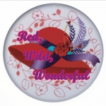 Red Hat Button 457 Red, Wild, Wonderful