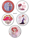 Red HAT Button Set Group 13