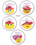 Red HAT Button Set Group 24
