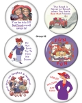 Red HAT Button Set Group 32