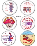 Red HAT Button Set Group 35
